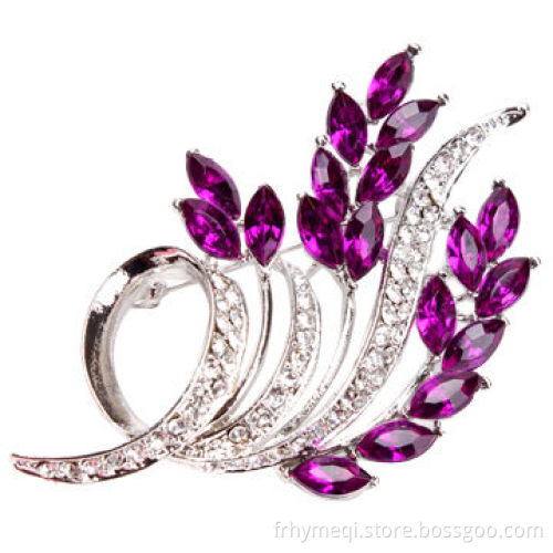 Fashion brooches with marquise stone